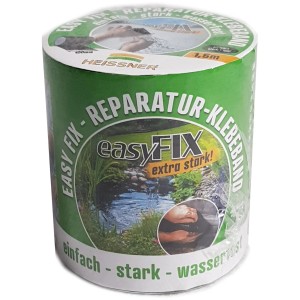 Nastro riparatore easyFix, nero, rotolo da 150 cm per teli per laghetti, impermeabile ed extra forte.