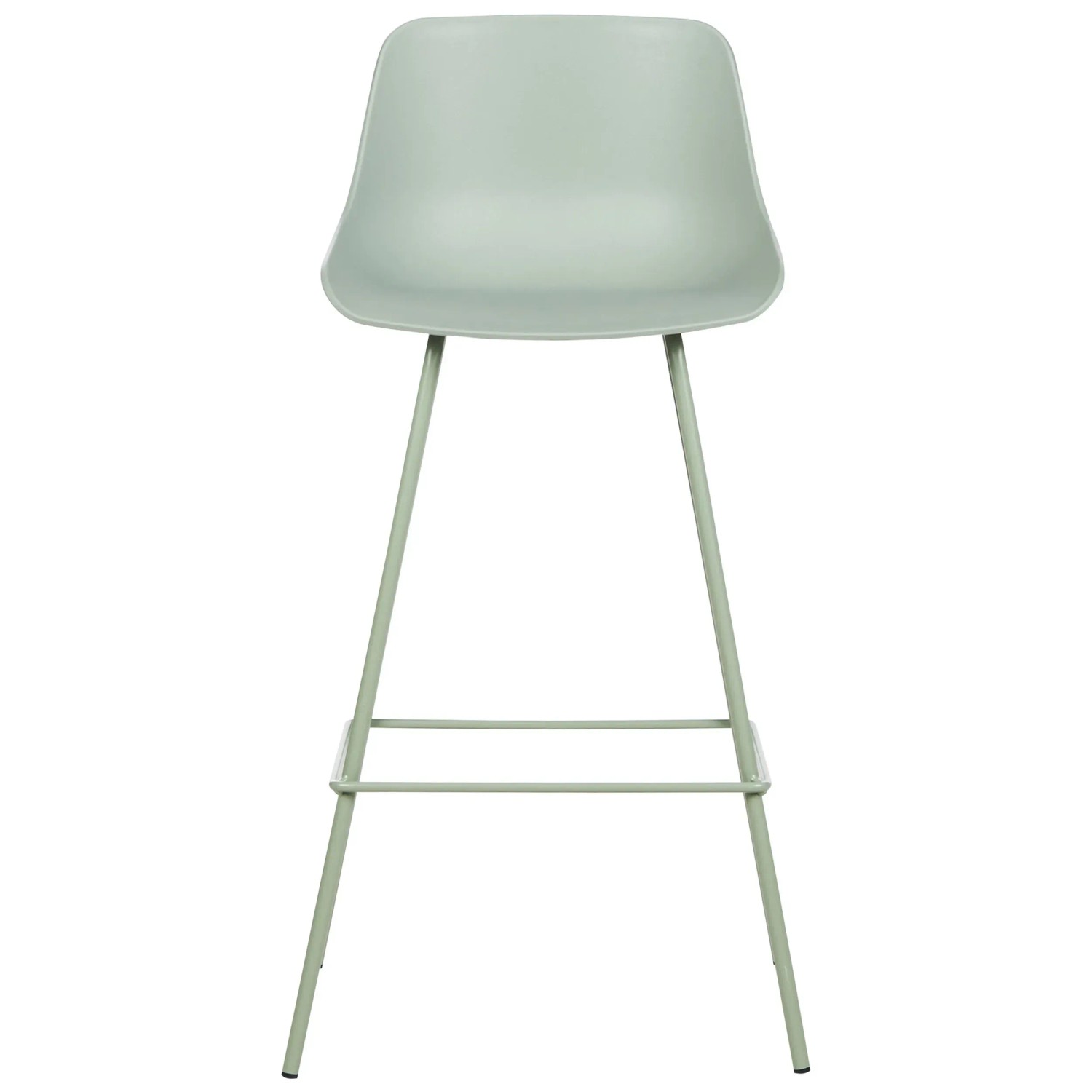 Beliani Set Di 2 Sgabelli Da Bar In Policarbonato Bianco - Design Moderno, Altezza 99cm, Seduta 36x40cm, Fino A 150kg - Da Montare