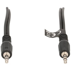 Cavo audio stereo Schwaiger nero (jack da 3,5 mm) lungo 5 m.
