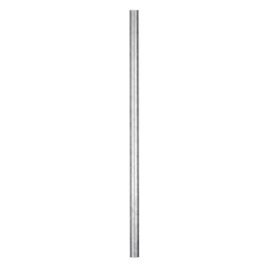 Tubo in acciaio argentato, 200 cm di lunghezza, Ø 2,7 cm, zincato, per costruzione mobili.