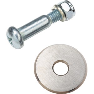 Rotella di ricambio LUX Classic 2 mm: rotella, bullone e dadi per tagliapiastrelle.