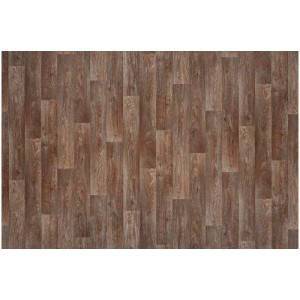 Revêtement de sol CV aspect parquet marron, largeur 4 m. Moquette au mètre.