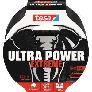 Tesa Ultra Power Extreme Reparaturband, 10 m x 50 mm, sehr stark und wetterfest.