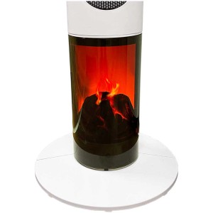 Stufa elettrica Sonnenkönig Tartus con effetto fiamma.