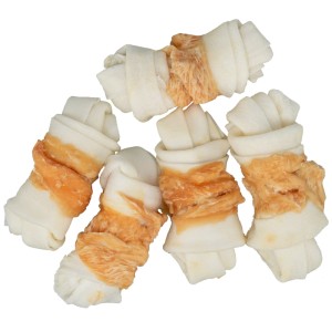 Trixie nodi da masticare con pollo, 5 pz. Snack naturale per cani per un lungo divertimento da masticare.