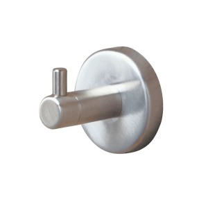 Grosser, gebürsteter Boston Design-Haken aus Edelstahl für Bad und Küche.