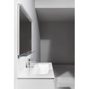 Ensemble de meubles de salle de bains Laufen Pro S avec lavabo, meuble sous-lavabo et miroir, chêne clair, 120 cm.