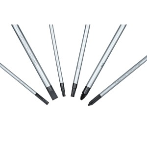 Jeu de tournevis Bosch Professional, 6 pièces, avec profils plats, Phillips, Pozidriv et Torx.