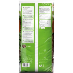 Sacco di corteccia di pino GROW by OBI, media (15-25mm), 45l. Copertura del suolo per aiuole e giardini.