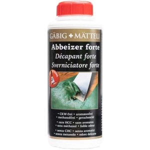 Gäbig + Mätteli Abbeizer forte 0,75l Flasche für Holz und Metall