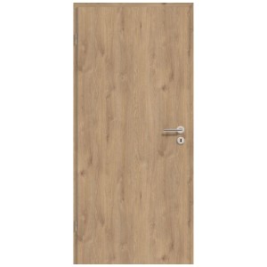 Porta interna GetaDoor CPL rovere Adria, imitazione legno, 85x201,5 cm, cerniera a sinistra.