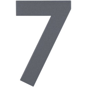 Alpertec numéro de maison n° 7, acier inoxydable, anthracite, pour montage mural