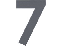 Alpertec Hausnummer Nr. 7 Edelstahl Anthrazit