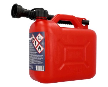 Cartrend Tanica per benzina plastica Rosso (HxLxP) 25 x 25 x 14 cm / 5 l