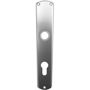 Alpertec Langschild Phil, Aluminium silberfarben, für Türbeschläge.