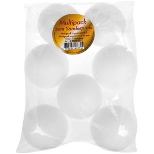 Boules de polystyrène, 10cm, 7 pièces, accessoires pour décorer et peindre.