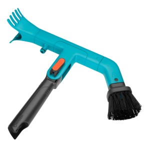 Gardena combisystem pulisci grondaie con spazzola e raschietto, attacco per tubo da giardino.