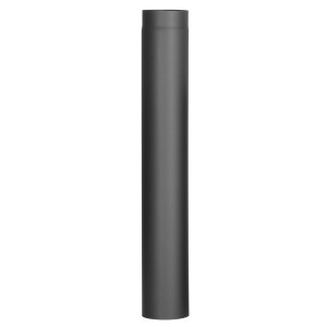 Tuyau de fumée Firefix, 1 m, noir, pour accessoires de cheminée et de poêle.