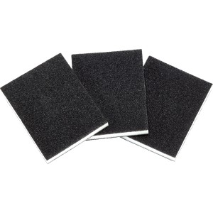 Set di spugne abrasive LUX Classic, 3 pezzi per superfici in legno. Abrasivo con diverse grane.