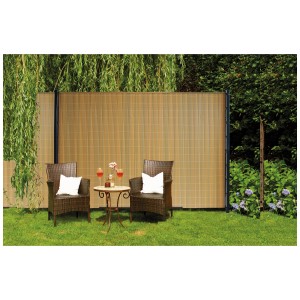 Paravista per balcone Videx Rügen Teak 140x250cm per recinzione da giardino.