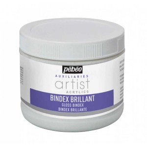 Pébéo Artist Acrylics Bindex glänzend, 500 ml Dose für Acrylfarben, Collagen und Einlagen.