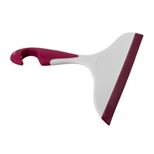 Wenko tergivetro Loano rosa/bianco con gancio per bagno e doccia.