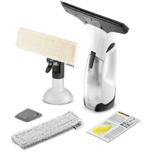 Kärcher WV 2 Plus P nettoyeur de vitres sans fil avec pulvérisateur, chiffon microfibre et chargeur.