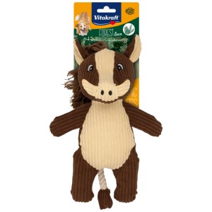 Vitakraft Hundespielzeug Wildschwein Forest Love aus Cord und Polyester mit Seilschwanz.