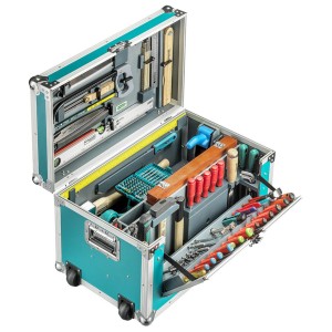 Technocraft Carpenter Pro cassetta attrezzi aperta (184 pezzi) con utensili.