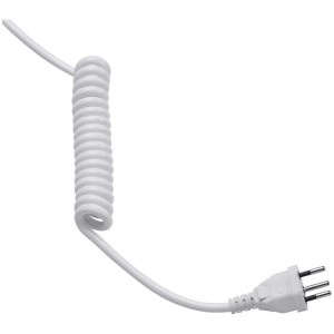 Cavo a spirale bianco con spina per specchio cosmetico LED Diaqua Nelas.