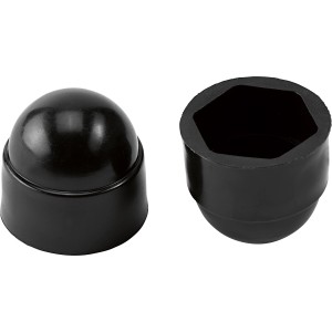 Abdeckkappe Sechskant Schwarz M8 / 8 Stk.