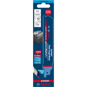 Lame de scie sabre Bosch Expert S 955 CHC pour métaux épais, compatible avec toutes les scies à queue S.