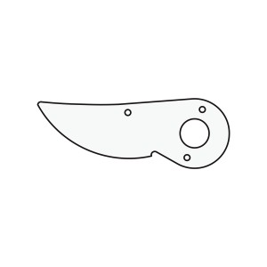 Lama di ricambio 2/3 per Felco 2 e 4. Lama in acciaio per cesoie da potatura.