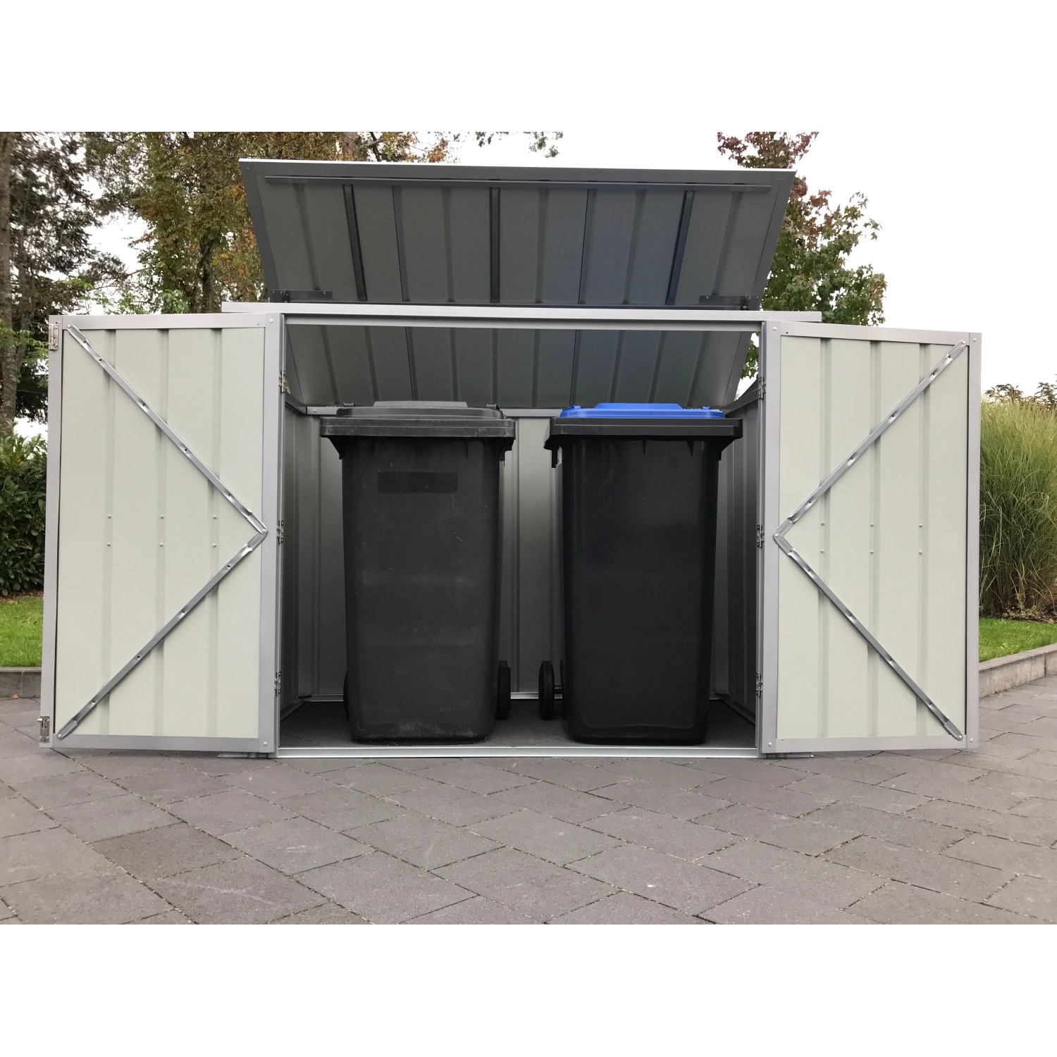 Armoire à Déchets En Acier Inoxydable – 60x60x70 Cm, D’occasion