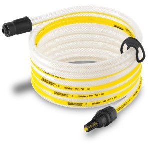 Kärcher SH 5 Tubo di aspirazione eco!ogic, 5m, per idropulitrici, trasparente con strisce gialle.