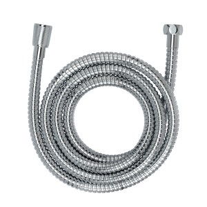 Flexible de douche Wenko en acier inoxydable, 125 cm, argenté, flexible et durable.