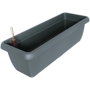 Jardinière anthracite Aqua Andalucia avec système d'arrosage.