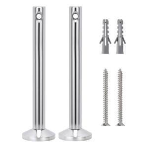 Accessori per sistemi a fune Paulmann, deviazione/sospensione (1 paio) in metallo cromato, incl. viti e tasselli.