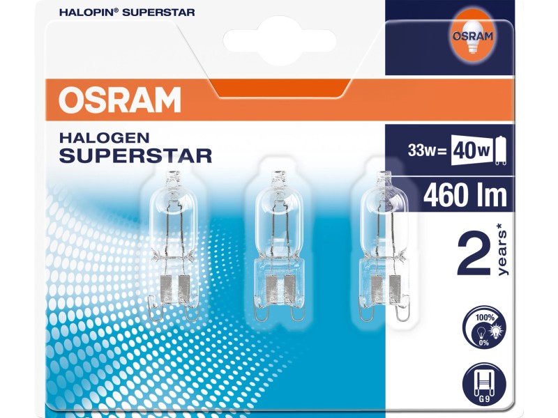 Osram HALOPIN PRO ampoule halogène 33 W Blanc chaud G9