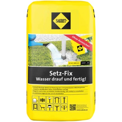 Sakret Montagemörtel Setz-Fix BM-SF 25 kg / 21 Säcke