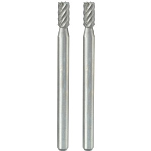 Set di 2 frese cilindriche Proxxon, 3 mm, in acciaio al tungsteno-vanadio per utensili miniaturizzati.