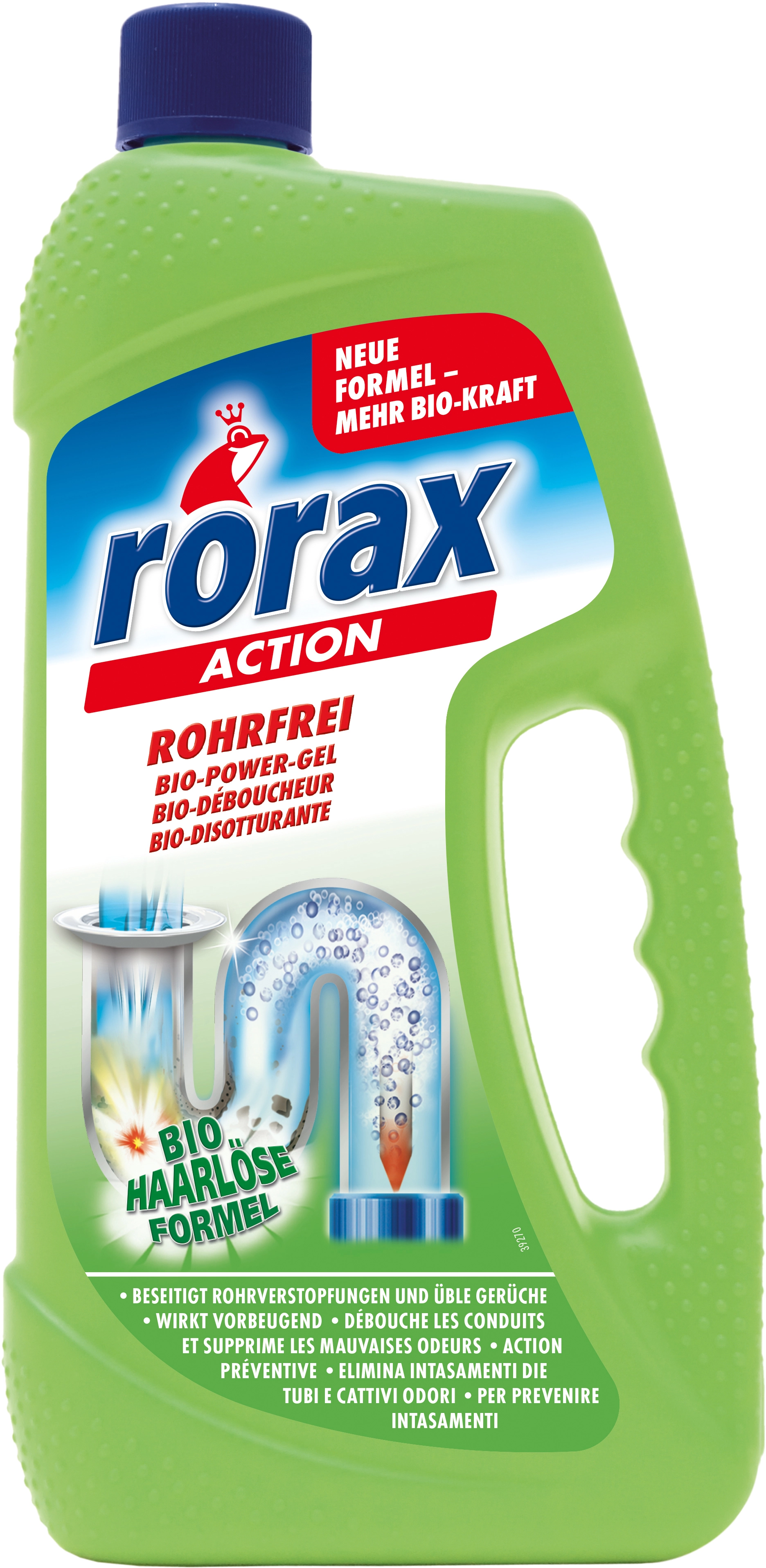 Rorax Nettoyant pour canalisations Bio-Power Gel 1 l