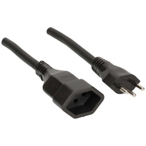 Rallonge GDV noire T12/T13 IP44, 3 m, pour usage extérieur.