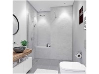 Breuer Rückwand Marmor-Optik Grau seidenmatt 150 x 255 cm