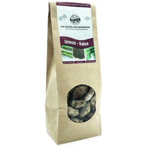 Bellfor Biscotti Immuno per cani, confezione da 200g. Alimento complementare con proteine di insetti, erbe e propoli.