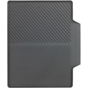 Wenko égouttoir Nelia Maxi, gris, 40x35cm, plastique. Accessoire de cuisine pour sécher la vaisselle.