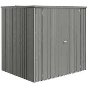 Armoire à outils Biohort taille 190 Large en gris quartz métallisé pour jardin, terrasse ou garage.