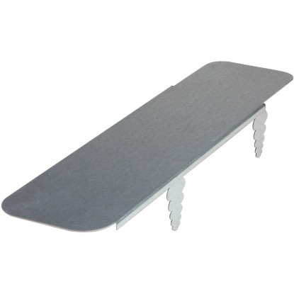 Bellissa Rasenkante für Mähroboter Metall verzinkt 43,7 x 12 cm / 2er-Set