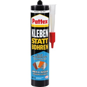 Pattex colla per montaggio, cartuccia da 450g per interni ed esterni, incolla invece di forare.