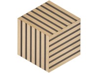 Denpanels Designpaneele Raute Eiche MDF Schwarz 3 Stk.